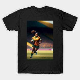 Woman Rugby Player T-Shirt